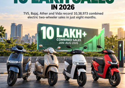 Top 4 ev 2 wheel brand 10 lakhs sales