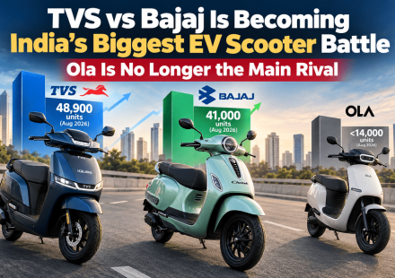 Tvs Vs Bajaj EV market share